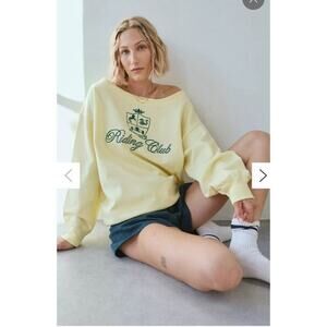 NWOT Out From Under Imani Sweatshirt Size Small Yellow